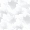 Abstract White Clouds Seamless Pattern with Soft Brushstrokes Texture Royalty Free Stock Photo