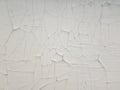 Abstract white cracked grunge decorative stucco wall background Royalty Free Stock Photo