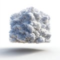 Abstract White Cube Cloud Particle 3D Rendering Royalty Free Stock Photo