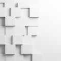 Abstract white cubes composition Royalty Free Stock Photo