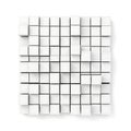 Abstract white cubes grid with varying heights Royalty Free Stock Photo