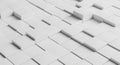 Abstract White Cubes Pattern with Depth and Shadow geometric Royalty Free Stock Photo