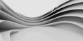 Abstract white curved lines in a digital 3d render 3d render illustration