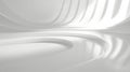 Abstract White Curved Structure