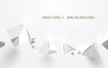 Abstract white 3d pyramids background Royalty Free Stock Photo