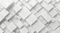 abstract white 3d square background, 3d rendering background pattern Royalty Free Stock Photo