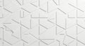 Abstract white geometric background triangles pattern modern design art generated by ai Royalty Free Stock Photo