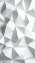 Abstract White Geometric Background with Triangular Facets for Modern Design Projects Royalty Free Stock Photo