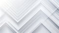 Abstract White Geometric Chevron Pattern with Subtle Shadows image Royalty Free Stock Photo