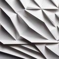 Abstract White Geometric Paper Folded Art Design Royalty Free Stock Photo