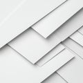 Abstract White Geometric Pattern of Overlapping Rectangles Royalty Free Stock Photo