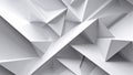Abstract white geometric surface forming triangular pattern Royalty Free Stock Photo