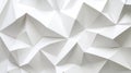 Abstract White Geometric Origami Shapes Create a Textured Background Royalty Free Stock Photo