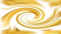 Abstract White and Gold Whirlpool Background Texture