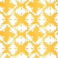 Abstract white and golden background with floral hand drawn ornament. Geometric seamless pattern for wallpaper, web page Royalty Free Stock Photo