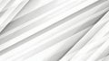Abstract White and Gray Geometric Background with Diagonal Lines Royalty Free Stock Photo