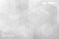 Abstract white and gray hexagonal design of decoration background. illustration vector eps10 Royalty Free Stock Photo