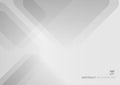 Abstract white and gray square rounded shape overlapping layer minimal style background Royalty Free Stock Photo