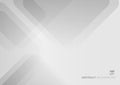 Abstract white and gray square rounded shape overlapping layer minimal style background