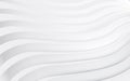 Abstract white and gray superimposed wave background. Vector illustration