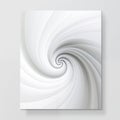 Abstract white and gray surface spiral Royalty Free Stock Photo