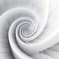 Abstract white and gray surface spiral Royalty Free Stock Photo
