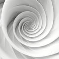 Abstract white and gray surface spiral Royalty Free Stock Photo