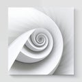 Abstract white and gray surface spiral Royalty Free Stock Photo