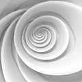 Abstract white and gray surface spiral Royalty Free Stock Photo