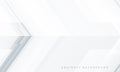 Abstract white and grey arrows futuristic technology background concept high-speed movement. Royalty Free Stock Photo