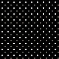 Abstract white and grey polka dots on a black background Fashion seamless geometric pattern Royalty Free Stock Photo