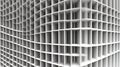 Abstract White Grid Structure Modern Architectural Design Curved Geometric Pattern 3D Rendering Royalty Free Stock Photo