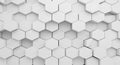 Abstract White Hexagonal Geometric Pattern Background image photo Royalty Free Stock Photo