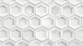 Abstract White Hexagon Pattern Background Royalty Free Stock Photo