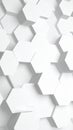 Abstract White Hexagonal Patterned Background Geometric Design Royalty Free Stock Photo