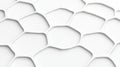 Abstract White Honeycomb Pattern with Hexagonal Shapes and Soft Shadows for Modern Design Royalty Free Stock Photo