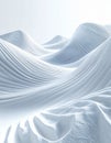 Abstract White Landscape with Pixelated Hills and Mounds Under Bright Daylight Royalty Free Stock Photo