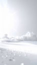 Abstract White Landscape with Sparkling Particles and Soft Light Royalty Free Stock Photo