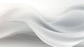 Abstract White and Light Gray Wave: Modern Soft Luxury Texture with Smooth and Clean Subtle Background AI Generated