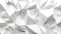 Abstract White Polygonal Background Texture, Geometric 3D Surface Pattern Royalty Free Stock Photo