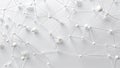 Abstract white network structure on white background Network concept Royalty Free Stock Photo