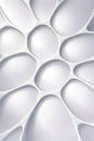 Abstract White Organic Voronoi Background With Soft Light And Modern Minimal Depth Royalty Free Stock Photo