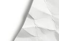 Abstract white paper folds and shadows create geometric forms transparent background Royalty Free Stock Photo