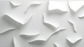 Abstract white paper sculpture with dynamic shadows and geometric forms Royalty Free Stock Photo