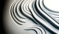 Abstract White Paper Swirls Design. Created with Generative AI Royalty Free Stock Photo