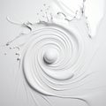 Abstract white paper wave curve lines design, water splash, luxury texture with smooth and clean subtle background Royalty Free Stock Photo
