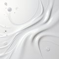 Abstract white paper wave curve lines design, water splash, luxury texture with smooth and clean subtle background Royalty Free Stock Photo