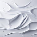 Abstract white paper wave curve lines design, water splash, luxury texture with smooth and clean subtle background Royalty Free Stock Photo