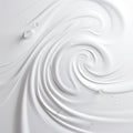 Abstract white paper wave curve lines design, water splash, luxury texture with smooth and clean subtle background Royalty Free Stock Photo