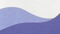 Abstract white, pastel blue, violet texture paper background, wavy gradient. Wave pattern with copy space for banner Royalty Free Stock Photo